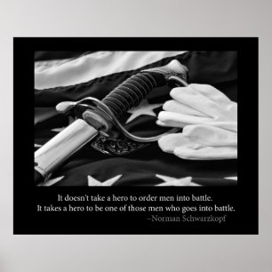 Militärisches Heldenposter Poster