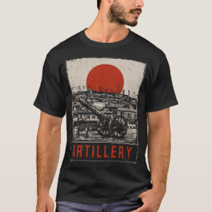 Militärisches Historisches Desi der Vintagen Roten T-Shirt