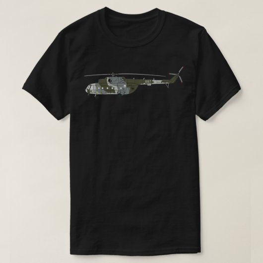 Militärisches Hubschrauber der Marke Mi 17 T-Shirt (Design vorne)