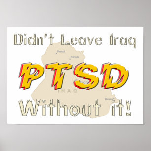 Militärisches humorvolles PTSD-Poster Poster