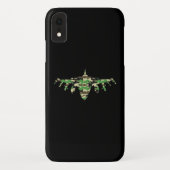 Militärisches Jet Tarnkampfflugzeug Silhouette Case-Mate iPhone Hülle (Rückseite)