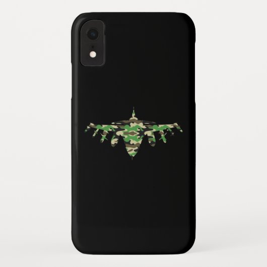 Militärisches Jet Tarnkampfflugzeug Silhouette Case-Mate iPhone Hülle (Rückseite)