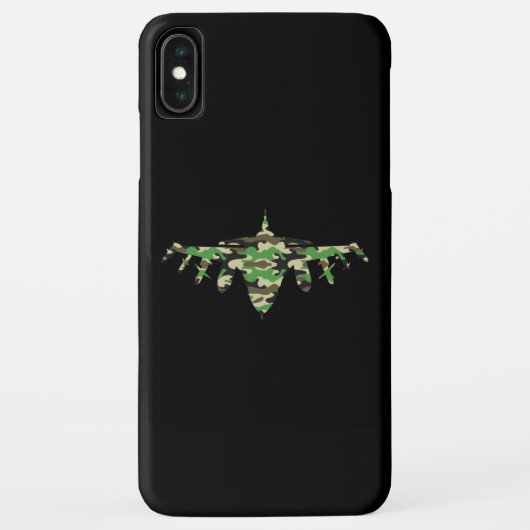 Militärisches Jet Tarnkampfflugzeug Silhouette Case-Mate iPhone Hülle (Rückseite)