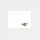 Militärisches Jet Tarnkampfflugzeug Silhouette Post-it Klebezettel (Vorderseite)