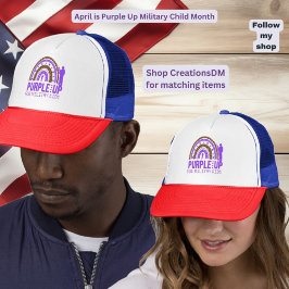 Militärisches Lila Kind Truckerkappe