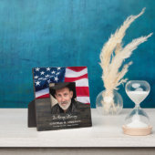 Militärisches Memorial Veteran Foto USA Flag Fotoplatte (InSitu)