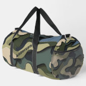 Militärisches Monogramm der Retro-Camouflage Duffle Bag (Rechte Ecke)