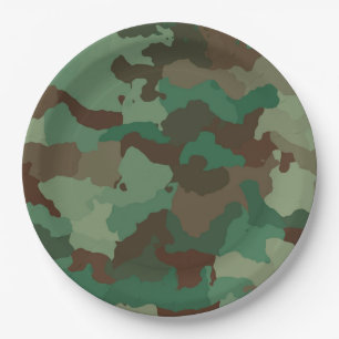 Militärisches Muster (Armee) Pappteller