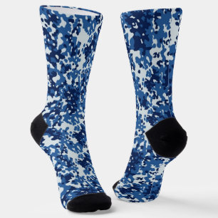 Militärisches Muster digitaler blauer Camouflage Socken
