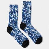 Militärisches Muster digitaler blauer Camouflage Socken (Rechts)