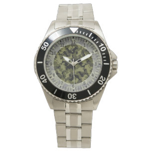 Militärisches Muster im Camouflage-Stil Armbanduhr