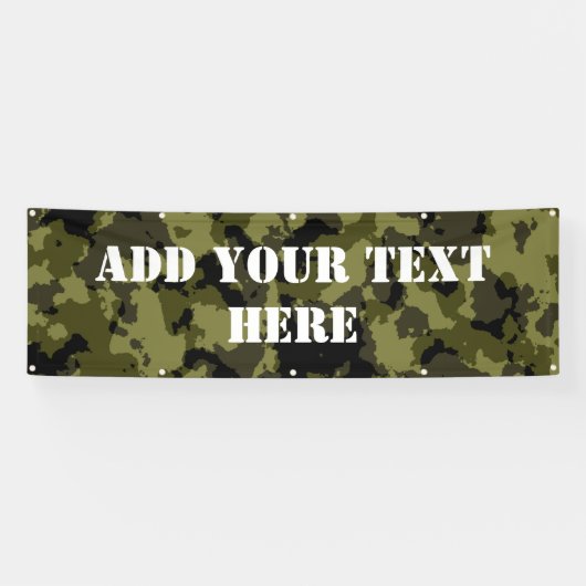 Militärisches Muster im Camouflage-Stil Banner (Horizontal)