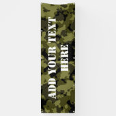 Militärisches Muster im Camouflage-Stil Banner (Vertikal)