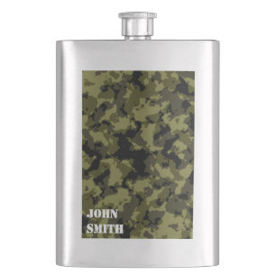 Militärisches Muster im Camouflage-Stil Flachmann