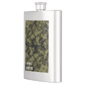 Militärisches Muster im Camouflage-Stil Flachmann (Links)