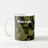 Militärisches Muster im Camouflage-Stil Kaffeetasse (Links)