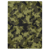 Militärisches Muster im Camouflage-Stil Klemmbrett (Rückseite)