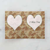 Militärisches Muster ~ Vermisster Mann Karte (Innenseite)