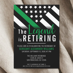 Militärisches Party für das Ruhestand von Waffen m Einladung