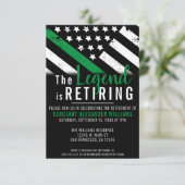 Militärisches Party für das Ruhestand von Waffen m Einladung (Stehend Vorderseite)