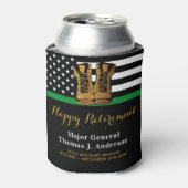 Militärisches Party mit dünner grüner Linie für di Dosenkühler (Kanne Vorderseite)