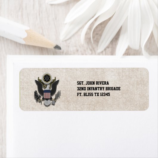 Militärisches Patriotic Eagle Logo-Siegel (Insitu)