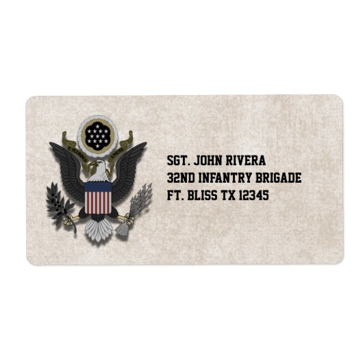 Militärisches Patriotic Eagle Logo-Siegel (Vorne)