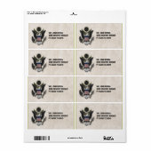 Militärisches Patriotic Eagle Logo-Siegel (Vorne)