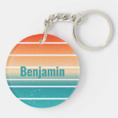 Militärisches Personalisiertes Lila Up Schlüsselanhänger (Rückseite)