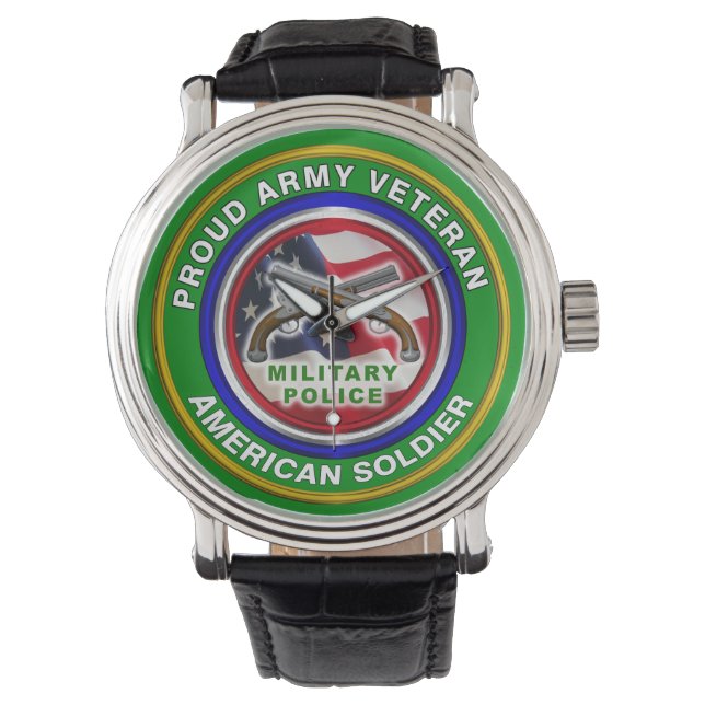 Militärisches Polizeikorps Armbanduhr (Vorderseite)