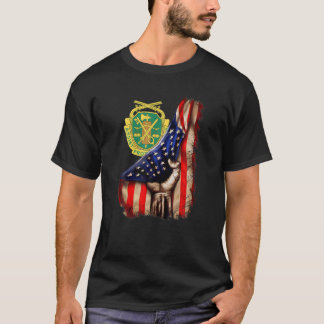 Militärisches Polizeikorps der amerikanischen Flag T-Shirt