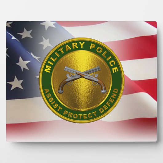 Militärisches Polizeikorps Fotoplatte (Vorderseite)