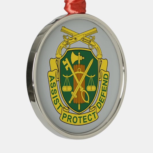 Militärisches Polizeikorps Ornament Aus Metall (Rechts)