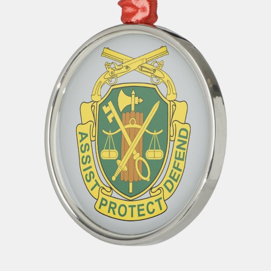 Militärisches Polizeikorps Ornament Aus Metall (Links)