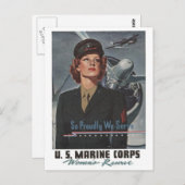 Militärisches Rekrutierungspaket des Zweiten Weltk Postkarte (Vorne/Hinten)