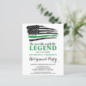 Militärisches Ruhestand im Haushalt Dünne Grüne Li (Stehend Vorderseite)