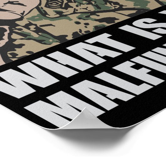 Militärisches sergeant motivantional Poster (Ecke)