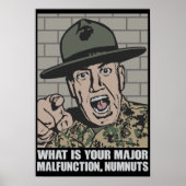 Militärisches sergeant motivantional Poster (Vorne)