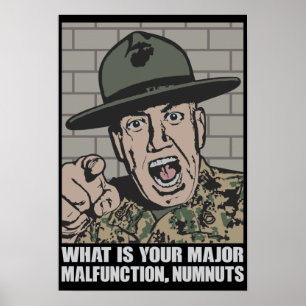 Militärisches sergeant motivantional Poster