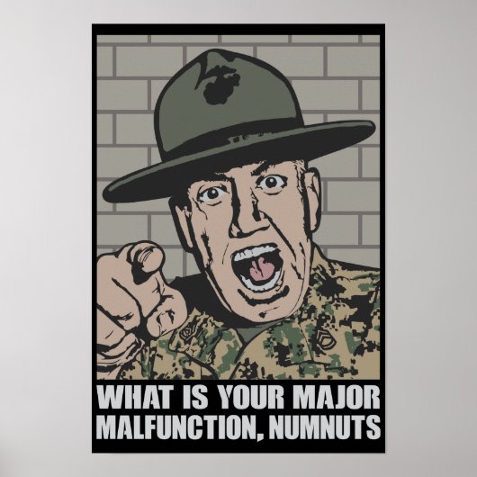Militärisches sergeant motivantional Poster (Vorne)
