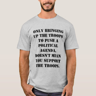 Militärisches Shirt der Zollpolitischen Agenda