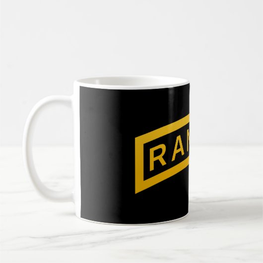 Militärisches Symboldesign der Armee RANGER Kaffeetasse (Links)