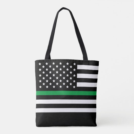 Militärisches Thin Green Line-Monogramm Tasche (Rückseite)