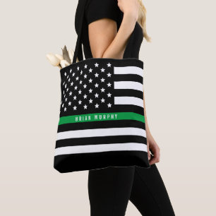 Militärisches Thin Green Line-Monogramm Tasche