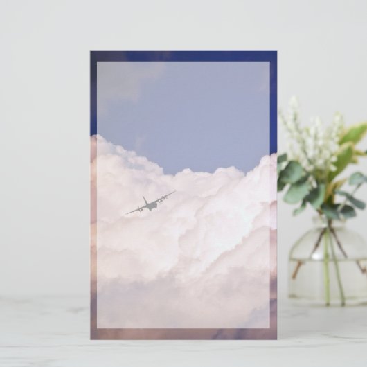 Militärisches Transportflugzeug von Shirley Taylor Briefpapier (Stehend Vorderseite)