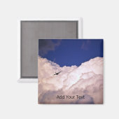 Militärisches Transportflugzeug von Shirley Taylor Magnet (Vorderseite/Rückseite)