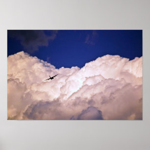 Militärisches Transportflugzeug von Shirley Taylor Poster