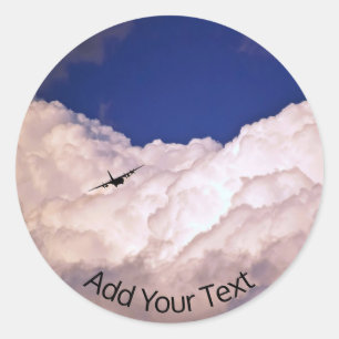 Militärisches Transportflugzeug von Shirley Taylor Runder Aufkleber