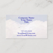 Militärisches Transportflugzeug von Shirley Taylor Visitenkarte (Rückseite)