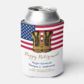 Militärisches US-amerikanisches Flag Boots Retirem Dosenkühler (Kanne Vorderseite)